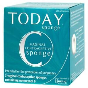Today Sponge Vaginal Contraceptive Sponge - Green, Pack of 3 for sale  online | eBay