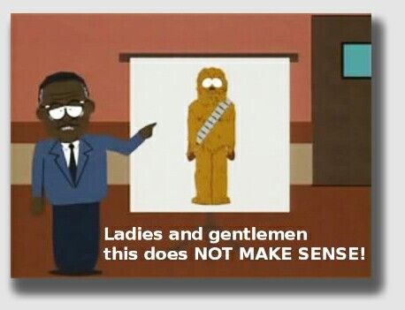 But explain why Chewbacca won't take the stand in his own defense? Oh yea,  the G. Lucas vs. People of Wisconsin copyright i… | Chewbacca, Chewbacca  defense, Comedy