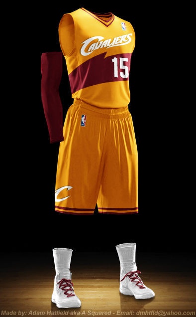cleveland cavaliers yellow jersey